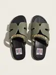 Stylish Women's Olive Green Flat Slippers - 3