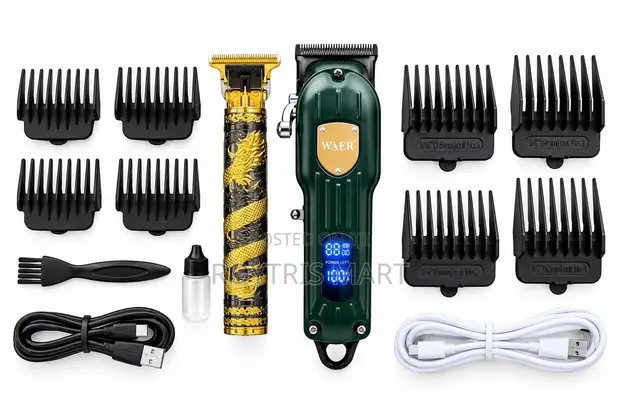 WAER Professional 2-in-1 Clipper & Trimmer - 1