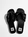 Brand New Women's Black Slippers - Size 40 - 4