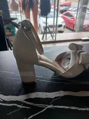 Women's White Heel Sandals