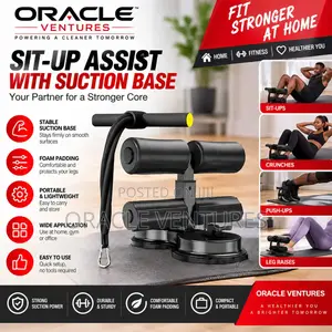 Portable Sit-Up Assistant Bar - Suction Cup Abdominal Trainer