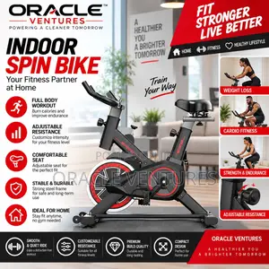Indoor Cycling Exercise Bike - Home Fitness Spin Bike