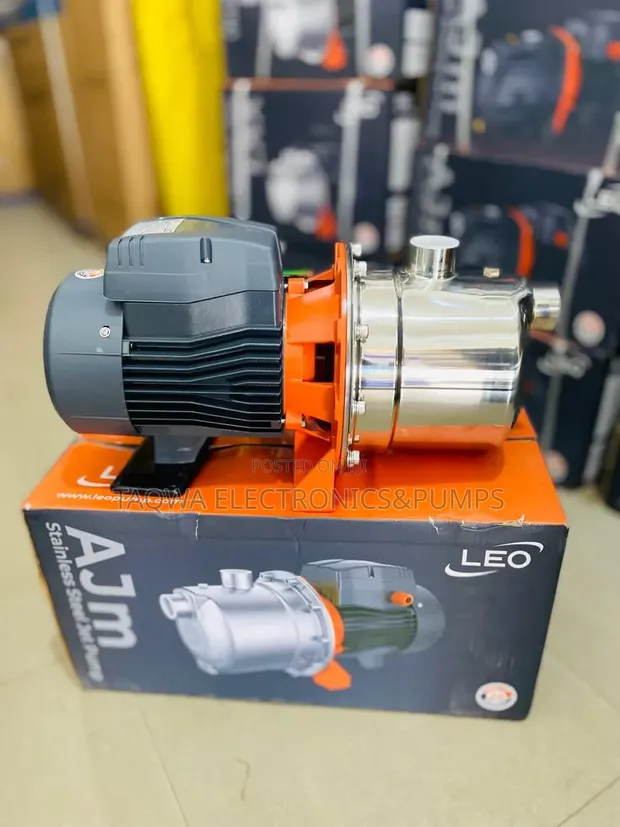 Leo AJM150S 2HP Stainless Self-Priming Jet Water Pump - 1