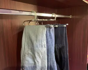 Adjustable Multi-Tier Trouser Hanger Rack - Space Saver