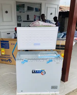 Pearl 200L Grey Chest Freezer