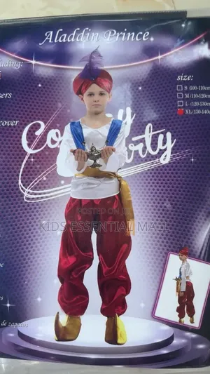 Aladdin Book/Cartoon Costume for Kids