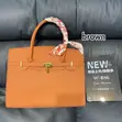 New Genuine Leather Kelly Style Handbag - 3