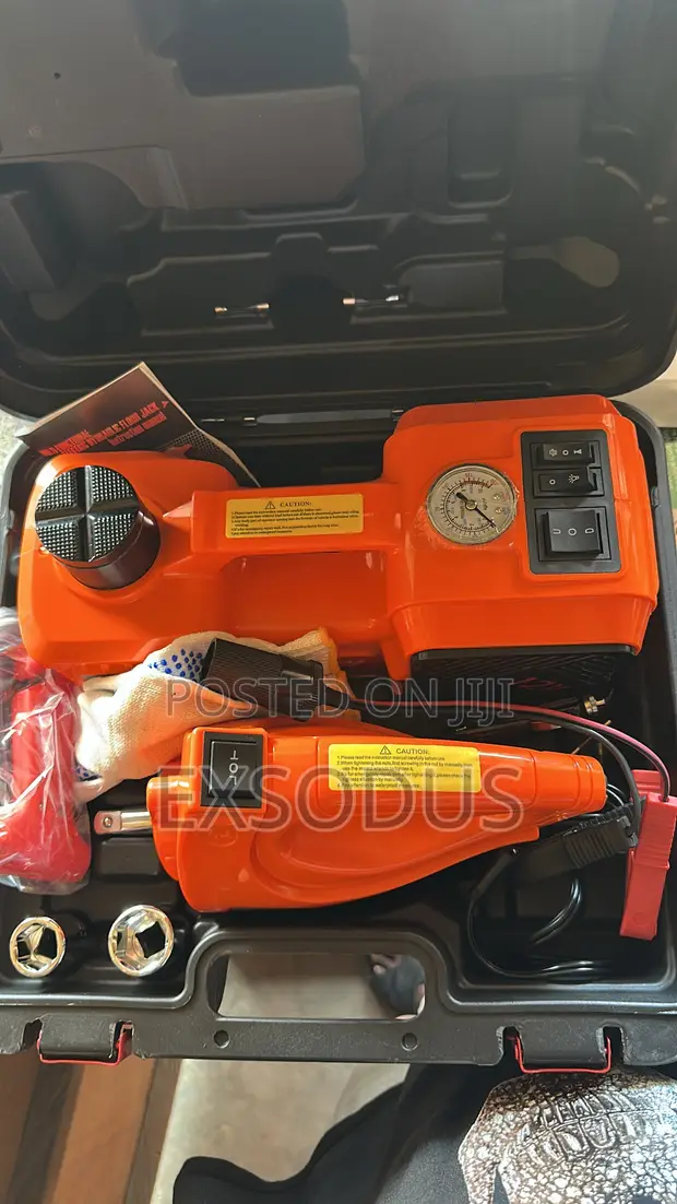 5 Ton Electric Car Jack with Inflator - 1