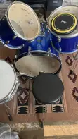 Olympic 5-Piece Drum Kit Bundle with Pearl Pad & Cymbals - 2