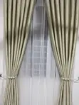Adam Home Wider Width Beige Curtains (220 x 265 cm) - 1