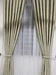 Adam Home Wider Width Beige Curtains (220 x 265 cm) - 2