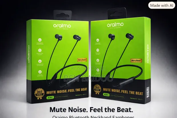 Oraimo Necklace 5 Wireless Earphones - 1