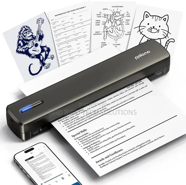 POLONO D810 Portable Wireless Bluetooth Thermal Printer - 1