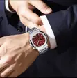 CRRJU Business Waterproof Stainless Steel Square Quartz Men Watch - 2
