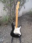Photogenic Black Stratocaster-Style Electric Guitar - 2