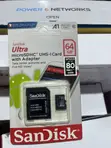 SanDisk Ultra 64GB microSDHC UHS-I Card with Adapter - 1