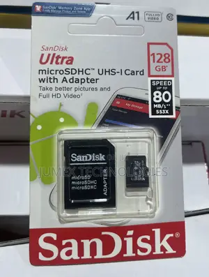 Sandisk Ultra 128GB microSDXC UHS-I Card with Adapter
