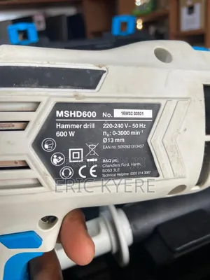 Mac Allister 600W Corded Hammer Drill with Case (MSHD600)
