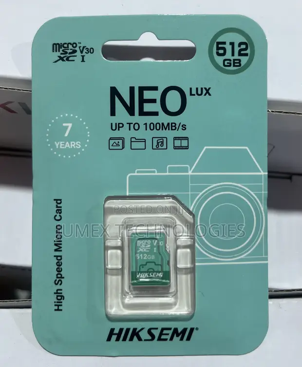 512GB Hikvision Micro SD Card Neo Lux - 1