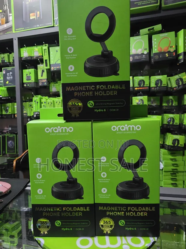 Oraimo Hydra 6 Magnetic Foldable Phone Holder - 1