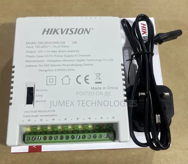 Hikvision 8-Channel CCTV Power Supply DS-2FA205-C8 - 1