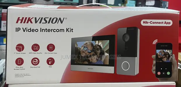 Hikvision DS-KIS603 IP Video Intercom Kit with 7" Screen & Hik-Connect App - 1