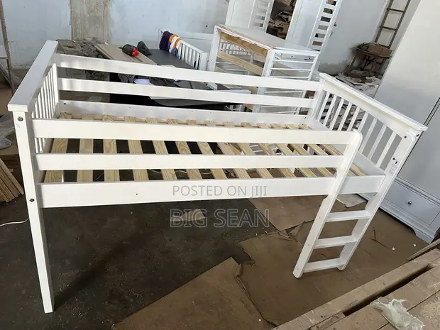Student Wooden Bed with Ladder - 1
