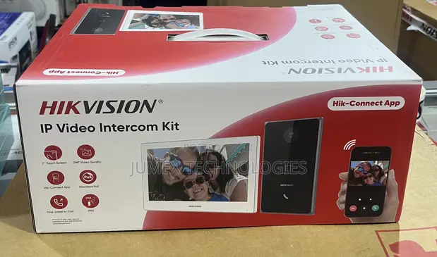 Hikvision IP Video Intercom Kit DS-KIS608-P with Hik-Connect App - 1