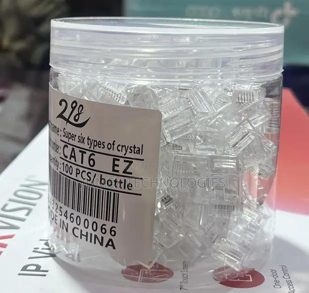 RJ45 Passthrough Connectors CAT6 (100pcs) - 1