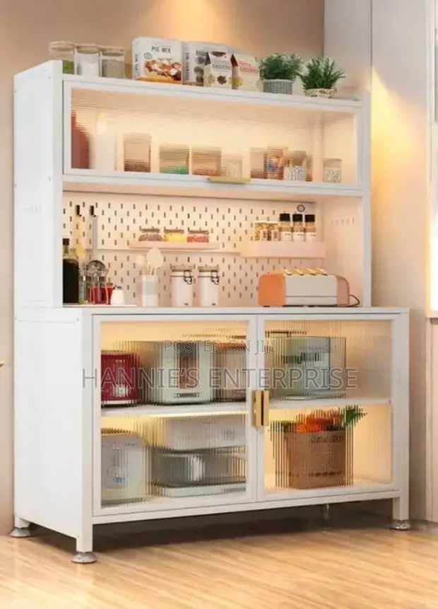 Floor-Standing Kitchen Utility Cabinet / Microwave Stand - 1