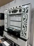 Zodax Luxury Black and White TVs Wall Unit - 1