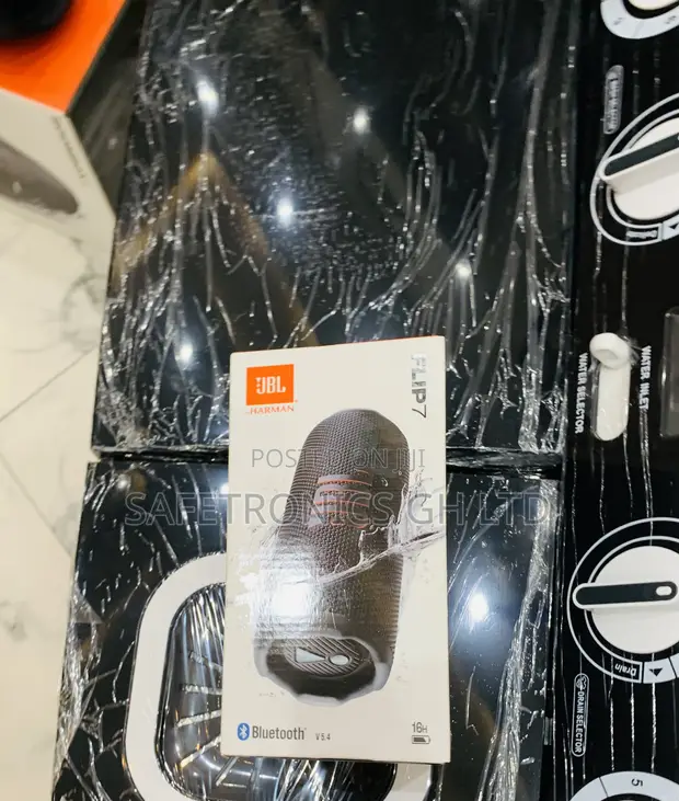 Genuine JBL Flip 7 Portable Bluetooth Speaker - Black - 1