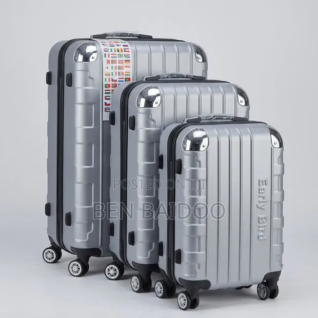 Plastic Travel Bags - 3 in One Set (Multi-Color) - 1