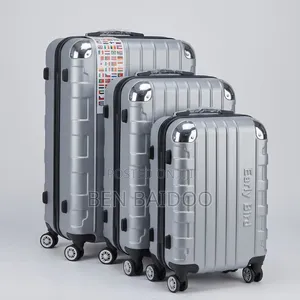 Plastic Travel Bags - 3 in One Set (Multi-Color)