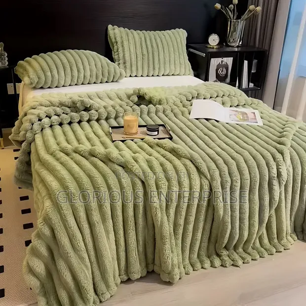 Brand New Flannel Blanket with Pillow Case - 1