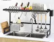 Over the Sink Dish Rack - 2 Tiers, Aluminum - 3