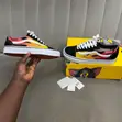 Vans Old Skool "Flame" Sneakers (Black/True White) - 3