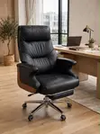 Black Leather Executive Boss Chair - 1