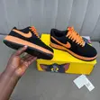 Nike Air Force 1 Black Orange Low-Top Sneakers - 2