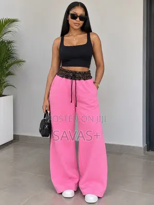 Women's Thick Wide Leg Joggers