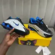 Nike Shox R4 Racer Silver Blue Sneakers - 2