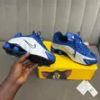 Nike Shox R4 Racer Silver Blue Sneakers - 3
