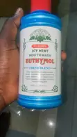 Original UK Euthymol Icy Mint Mouthwash 500ml (0% Alcohol) - 2