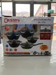 Dessini 16pc Granite Non-Stick Cookware Set GL-12S with Glass Lids - 1