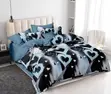 King Size Velvet Duvet Set with Pillow Covers - Adam Home - 4