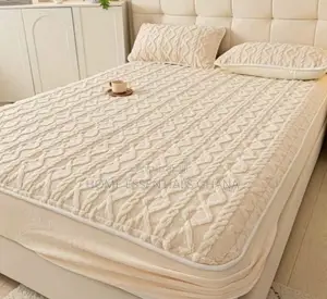 Double Luxurious Fluffy Cotton Fitted Mattress Cover