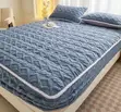 Double Luxurious Fluffy Cotton Fitted Mattress Cover - 2