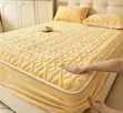 Double Luxurious Fluffy Cotton Fitted Mattress Cover - 3