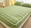 Double Luxurious Fluffy Cotton Fitted Mattress Cover - 4