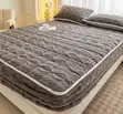 Double Luxurious Fluffy Cotton Fitted Mattress Cover - 5